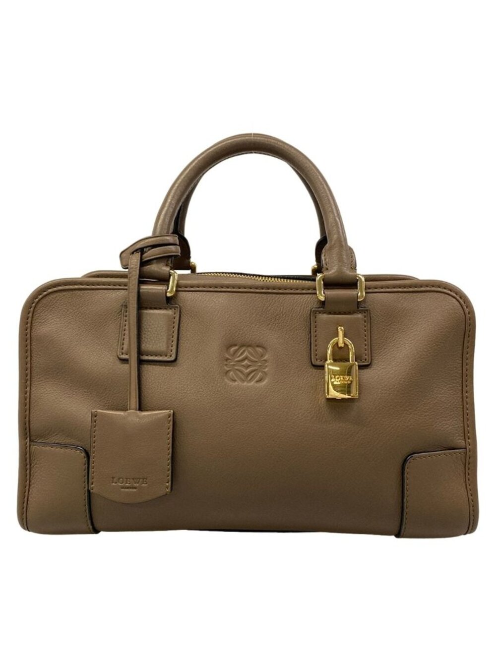 Loewe Handbag Amazona 28 Brown Leather